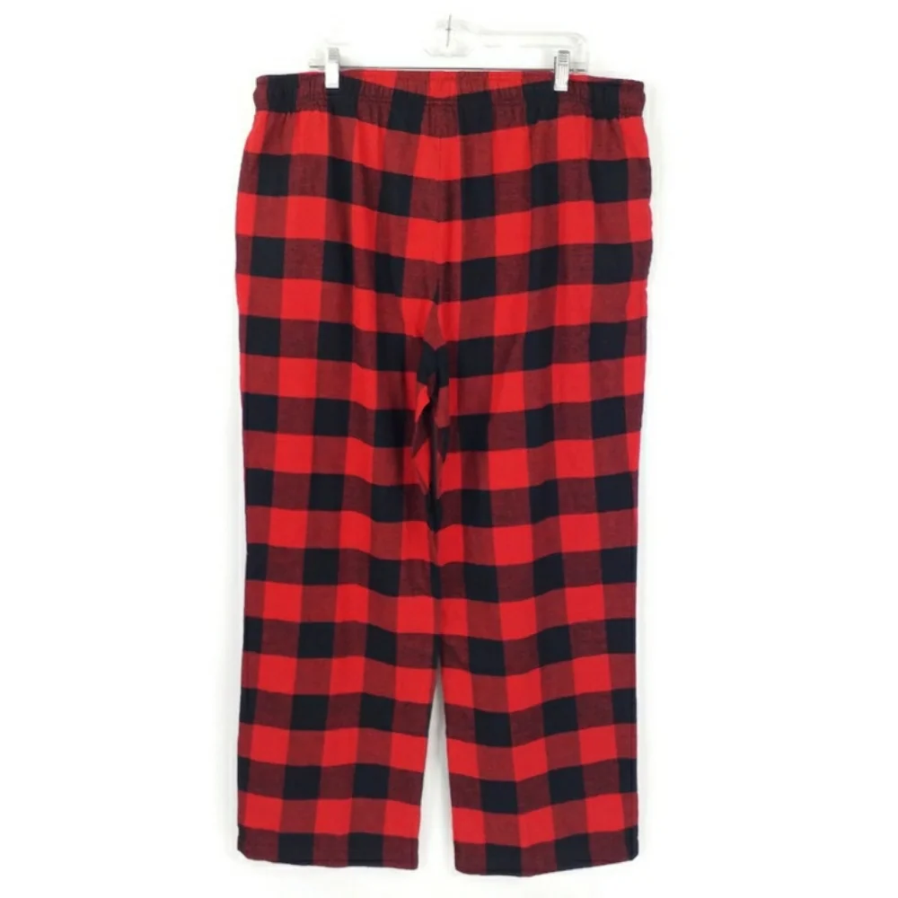 Sonoma Red Black Buffalo Check Pull-On Flannel Sleep Lounge Pants Mens XL NWOT